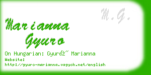 marianna gyuro business card